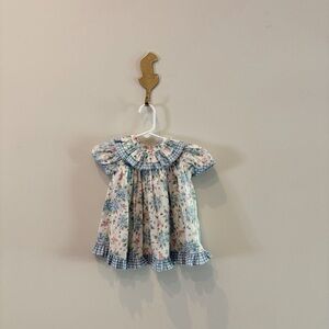 Floral Blue and White Kids Dress